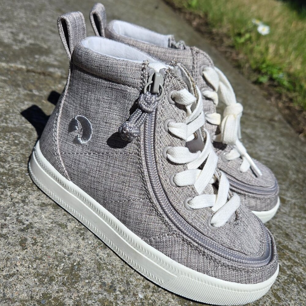 BILLY Footwear Toddler Jersey Classic Lace High Top Sneakers – Gray